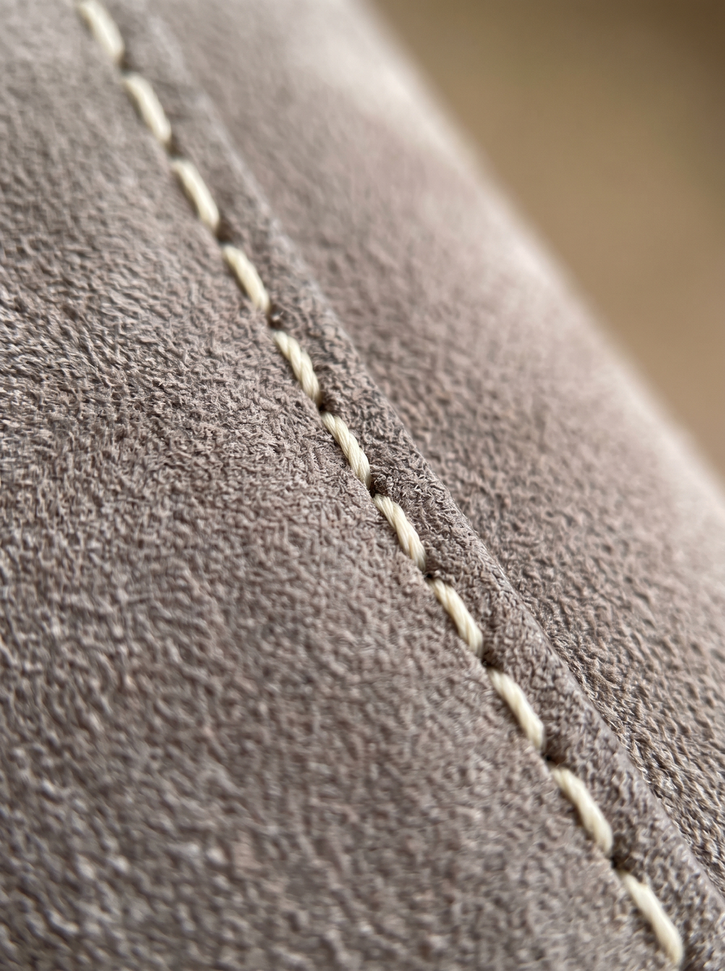 Grunewald Uhrenarmband 22 mm - Detail von Leder und Naht