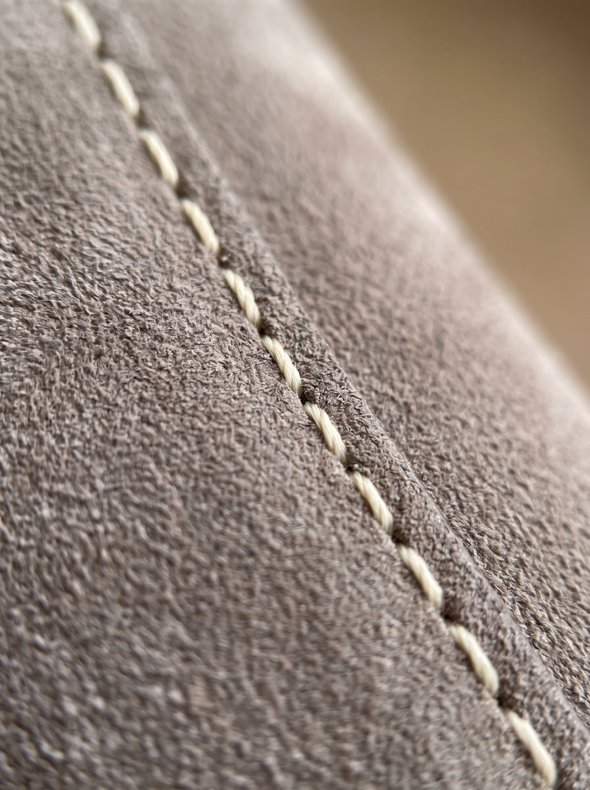Grunewald Uhrenarmband 22 mm - Detail von Leder und Naht